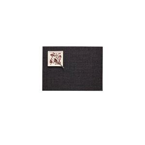 Chilewich Boucle Noir Rectangle Placemats Set Of 3 Crepe Weave Easy Maintenance